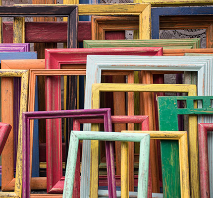 Coloured Frames - Character Example of The Creative Brand Personality Archetype