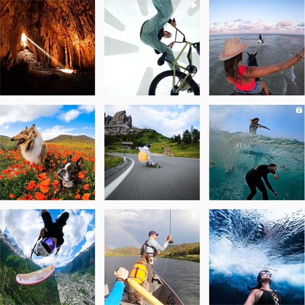 explorer brand personality go pro collage